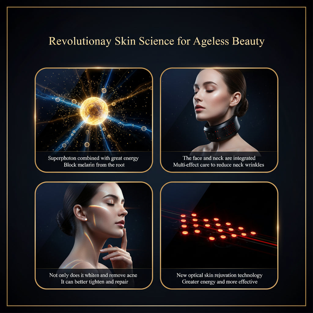 Photon Therapy LED Facial Mask with Neck Care Included