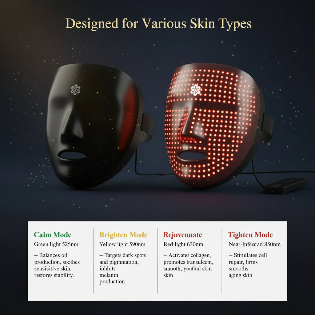4 Mode  LED Therapy Mask