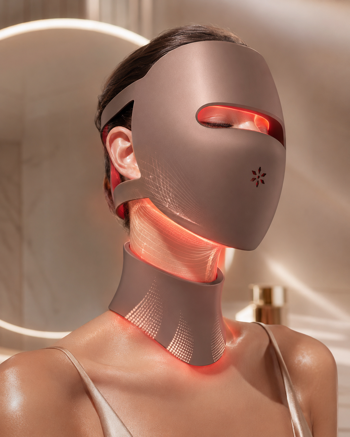 Photon Therapy LED Facial Mask with Neck Care Included